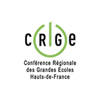 Logo de la CRGE - Conférence Régionale des Grandes Ecoles Hauts de France partenaire adrinord