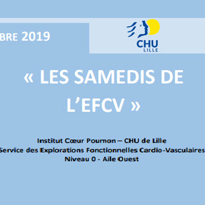 logo de l'événement scientifique les samedis de l'EFCV organisé par adrinord